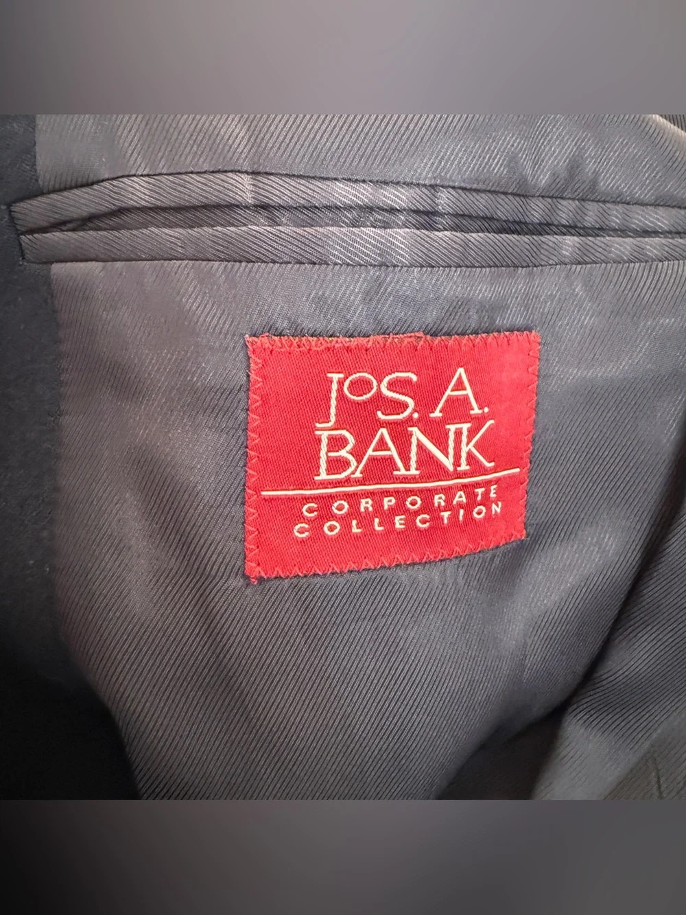 Jos A Bank 46XL Navy Blazer Lanerossi Cashmere Wool Gold Button Sport Coat